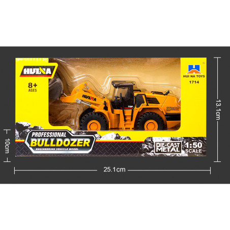 BULLDOZER HUINA 1714 1/50 ESTATICA