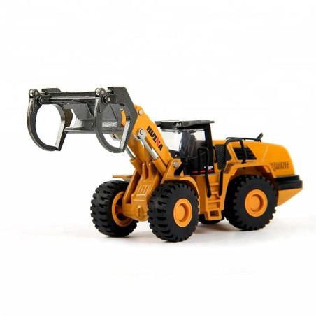 BULLDOZER CON PINZA HUINA 1716 1/50 ESTATICA