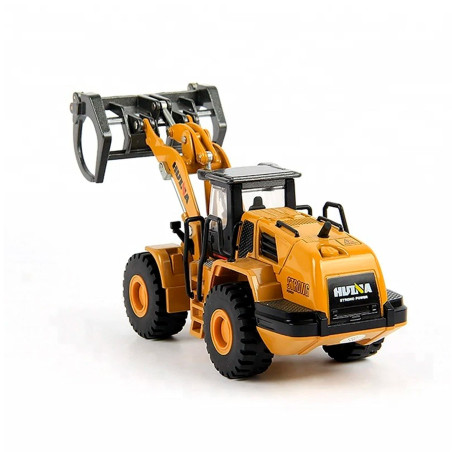 BULLDOZER CON PINZA HUINA 1716 1/50 ESTATICA