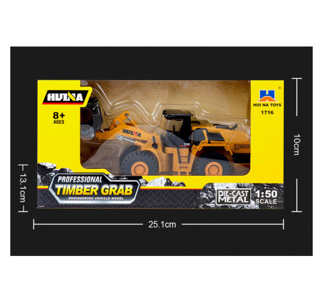 HUINA 1716 1:50 SCALE ALLOY TIMBER GRAB STATIC