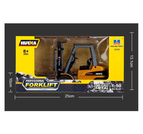 HUINA 1717 1:50 SCALE ALLOY FORKLIFT STATIC