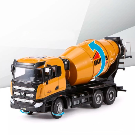 HUINA 1719 1:50 SCALE MIXER TRUCK STATIC MODEL