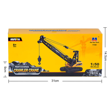 HUINA 1720 1:50 SCALE CRAWLER CRANE STATIC MODEL