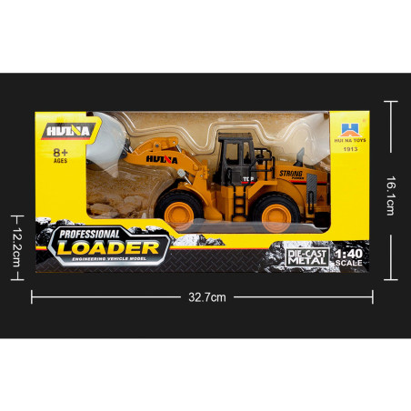 HUINA 1913 1:40 SCALE WHEEL LOADER STATIC MODEL