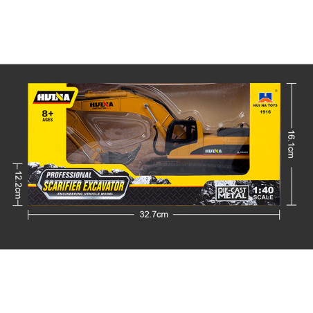 HUINA 1916 1:40 SCALE SCARIFIER EXCAVATOR STATIC MODEL