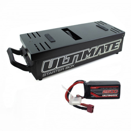 COMBO ULTIMATE RACING STARTER BOX WITH 14.8V. 2500mAh 20C LiPo BATTERY STICK T-DEAN
