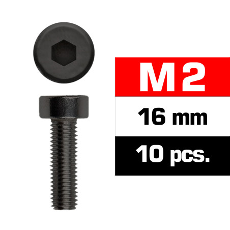 M2x16mm CAP HEAD SCREWS (10 pcs)