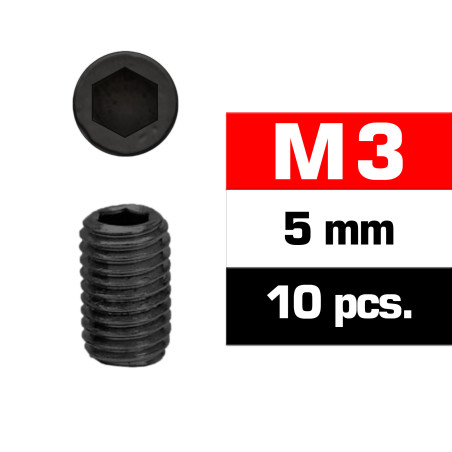 TORNILLOS M3x5mm PRISIONEROS (10u.)