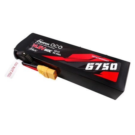 GENS ACE G-TECH 6750 mAh 14.8V 60C 4S1P WITH XT90-GEA67504S60GT