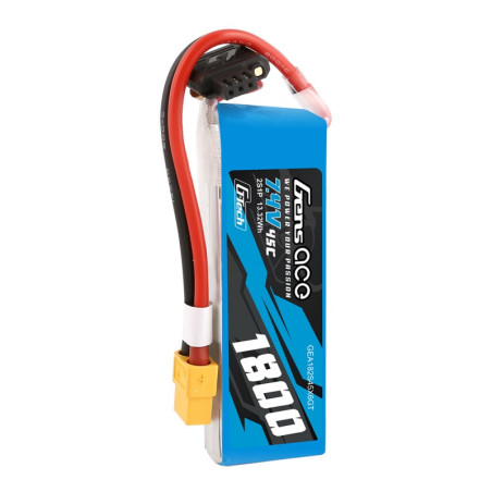 GENS ACE D-TECH 1800 mAh 7,4V 45C 2S1P WITH XT60  - GEA182S45X6GT