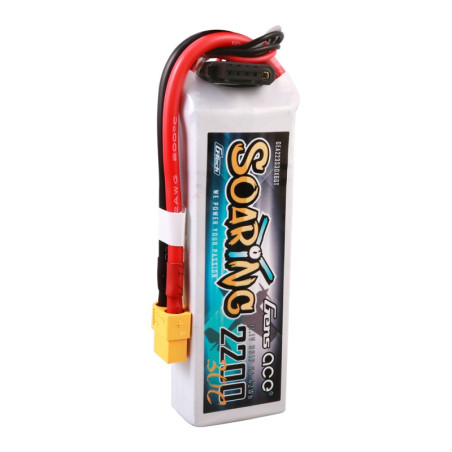 GENS ACE G-TECH SOARING 2200 mAh 11.1V 30C 3S1P WITH XT60-GEA223S30X6GT