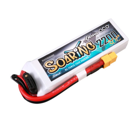 GENS ACE G-TECH SOARING 2200 mAh 11.1V 30C 3S1P WITH XT60-GEA223S30X6GT