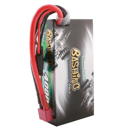 GENS ACE G-TECH 4000 mAh 7.4V 60C 2S1P WITH T-DEAN  BASHING SERIES - GEA402S60D48GT