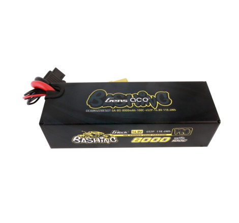 GENS ACE G-TECH 8000 mAh 14.8V 100C 4S2P WITH EC5 BASHING SERIES - GEA8K4S10E5GT