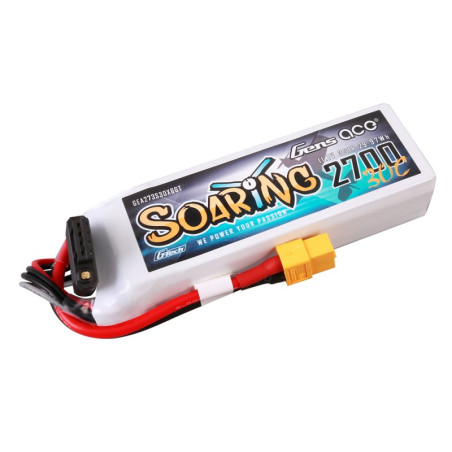 GENS ACE G-TECH SOARING 2700 mAh 11.1V 30C 3S1P WITH XT60-GEA273S30X6GT