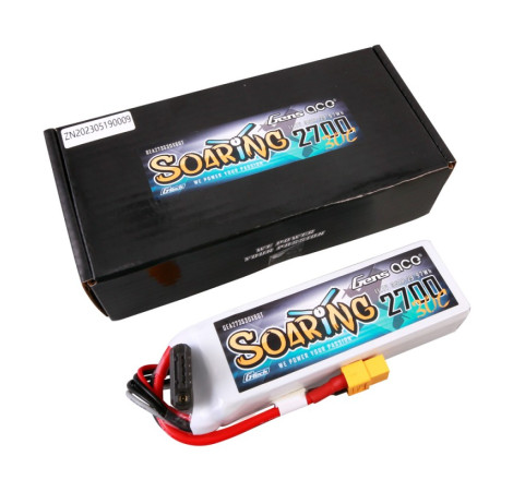 GENS ACE G-TECH SOARING 2700 mAh 11.1V 30C 3S1P WITH XT60-GEA273S30X6GT