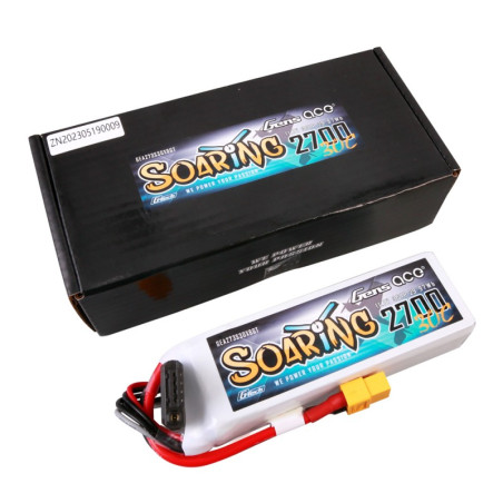 GENS ACE G-TECH SOARING 2700 mAh 11.1V 30C 3S1P WITH XT60-GEA273S30X6GT