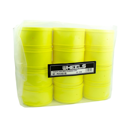 PROCIRCUIT TRUGGY WHEELS YELLOW BULK (12pcs)