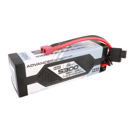 GENS ACE ADVANCED 5300 mAh 11,4V HV 100C 3S1P HC WITH DEANS -GEA5333S100DGT