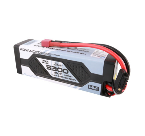 GENS ACE ADVANCED 5300 mAh 11,4V HV 100C 3S1P HC WITH DEANS -GEA5333S100DGT