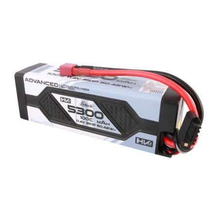 GENS ACE ADVANCED 5300 mAh 11,4V HV 100C 3S1P HC WITH DEANS -GEA5333S100DGT