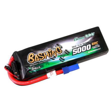 GENS ACE G-TECH 5000 mAh 11.1V 60C 3S1P  WITH EC5 BASHING SERIES-GEA503S60E5GT