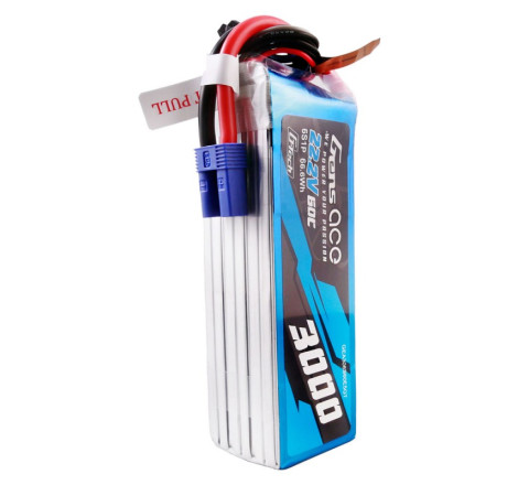 GENS ACE G-TECH 3000mAh 22.2V 60C 6S1P WITH EC5 - GA6S300060E5