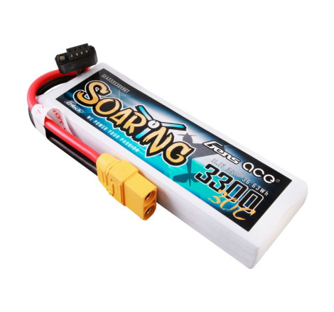 GENS ACE SOARING G-TECH 3300 mAh 11.1V 30C 3S1P WITH XT90-GEA333S30X9GT