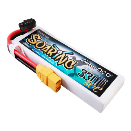 GENS ACE SOARING G-TECH 3300 mAh 11.1V 30C 3S1P WITH XT90-GEA333S30X9GT