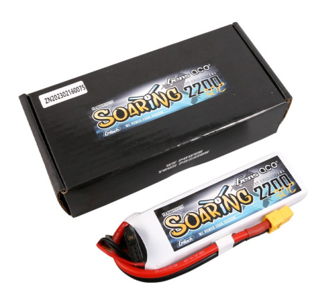 GENS ACE G-TECH SOARING 2200 mAh 7.4V 30C 2S1P WITH XT60-GEA222S30X6GT