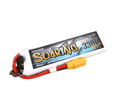 GENS ACE SOARING 3300 mAh 11.1V 30C 3S1P  WITH XT90-GEA332S30X9GT