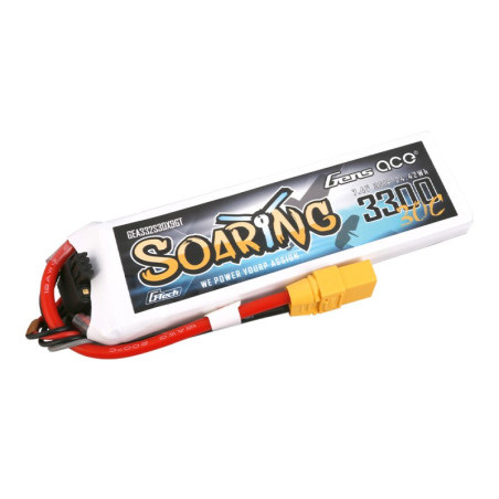 GENS ACE SOARING 3300 mAh 11.1V 30C 3S1P  WITH XT90-GEA332S30X9GT