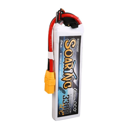 GENS ACE SOARING 3300 mAh 11.1V 30C 3S1P  WITH XT90-GEA332S30X9GT