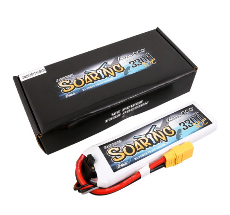 GENS ACE SOARING 3300 mAh 11.1V 30C 3S1P  WITH XT90-GEA332S30X9GT