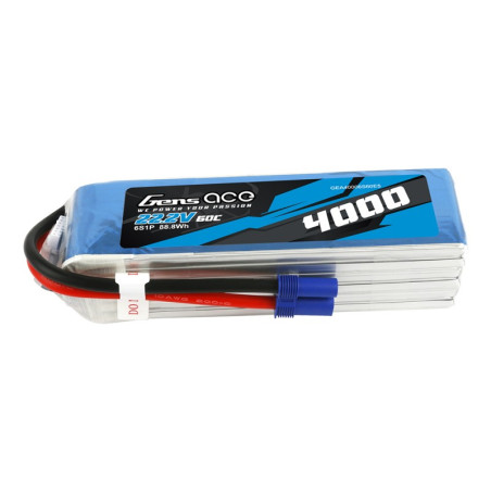 GENS ACE 4000 mAh 22.2V 60C 6S1P WITH EC5  - GEA40006S60E5