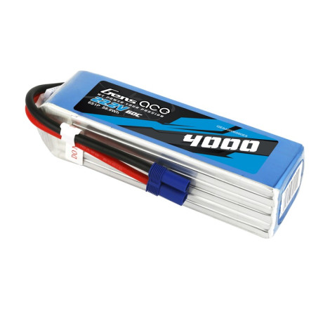 GENS ACE 4000 mAh 22.2V 60C 6S1P WITH EC5  - GEA40006S60E5