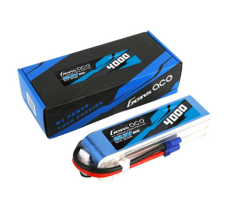 GENS ACE 4000 mAh 22.2V 60C 6S1P WITH EC5  - GEA40006S60E5