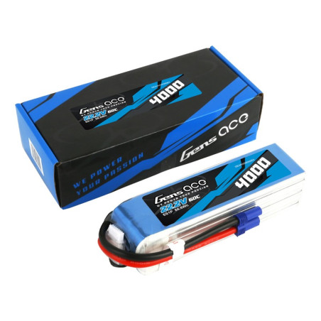 GENS ACE 4000 mAh 22.2V 60C 6S1P WITH EC5  - GEA40006S60E5