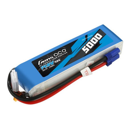 GENS ACE 5000 mAh 14.8V 45C 4S1P WITH EC5 -GEA50004S45E5