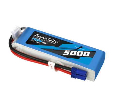 GENS ACE 5000 mAh 14.8V 45C 4S1P WITH EC5 -GEA50004S45E5