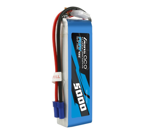 GENS ACE 5000 mAh 14.8V 45C 4S1P WITH EC5 -GEA50004S45E5