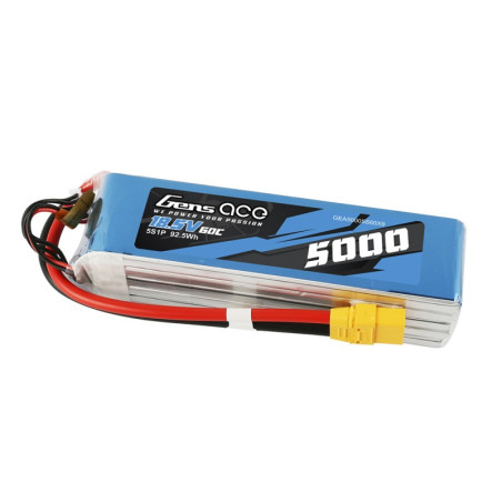 GENS ACE 5000 mAh 18.5V 60C 4S1P WITH EC5 BASHING SERIES - GEA50005S60X9