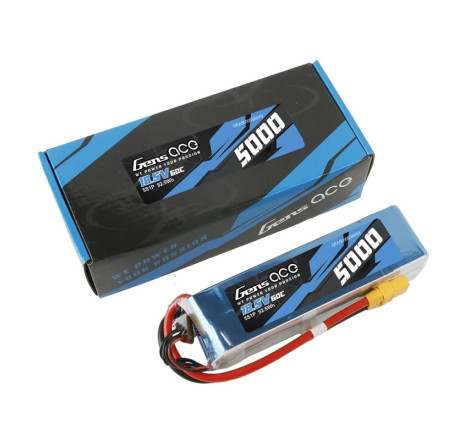 GENS ACE 5000 mAh 18.5V 60C 4S1P WITH EC5 BASHING SERIES - GEA50005S60X9