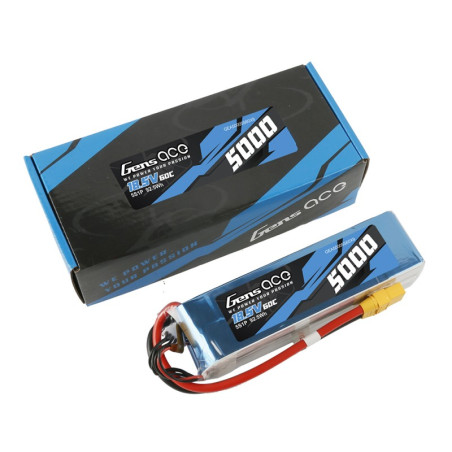 GENS ACE 5000 mAh 18.5V 60C 4S1P WITH EC5 BASHING SERIES - GEA50005S60X9