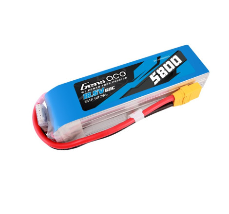 GENS ACE 5800 mAh 18.5V 60C 5S1P WITH XT90 -GEA58005S60X9