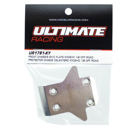 ULTIMATE FRONT CHASSIS SKID PLATE KYOSHO 1/8 OFF ROAD