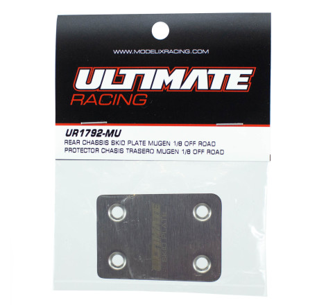 ULTIMATE REAR CHASSIS SKID PLATE MUGEN 1/8 OFF ROAD