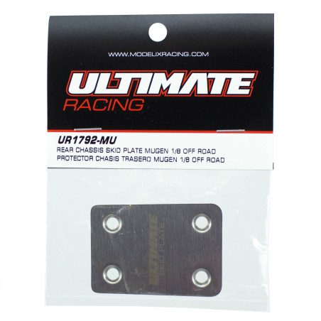 ULTIMATE REAR CHASSIS SKID PLATE MUGEN 1/8 OFF ROAD