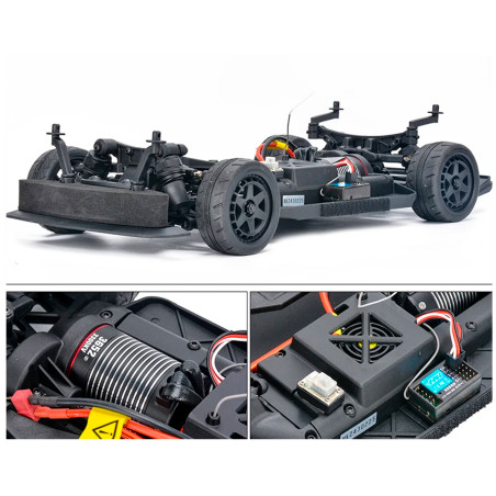 COCHE PANTHER 1/10 DRIFT BRUSHLESS 60A 3300KW HNR9802-GR 4X4 WATERPROOF GRIS RTR