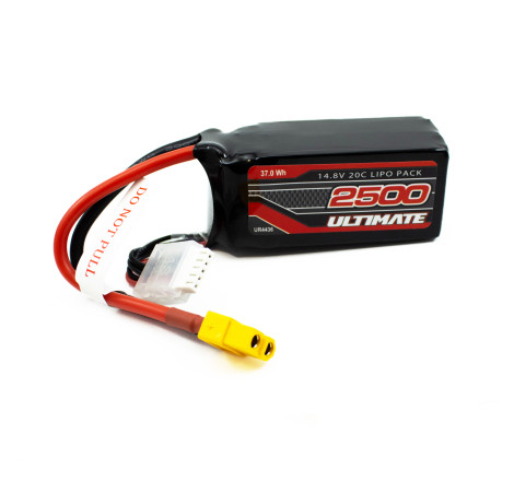 BATERÍA ULTIMATE LiPo SOFT CASE  14,8v. 2500mAh 20C XT60 CAJA ARRANCADORA